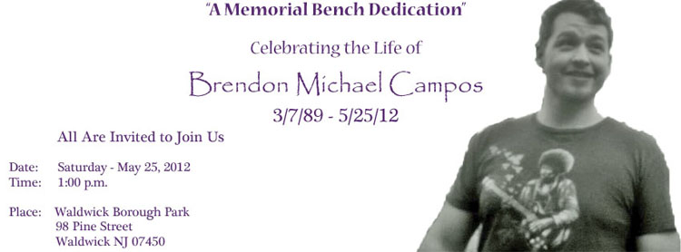 Bench Dedication Invite